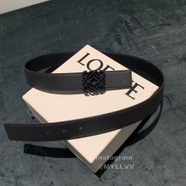 Loewe New Calf Black Anagram Buckle 32mm Belts