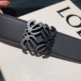 Loewe New Calf Black Anagram Buckle 32mm Belts