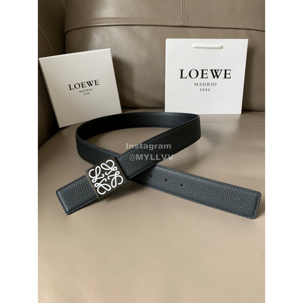 Loewe New Calf Fine Steel Enamel Buckle 40mm Belts