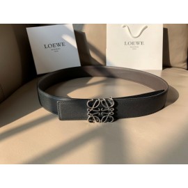 Loewe New Calf Silver Anagram Buckle 40mm Belts