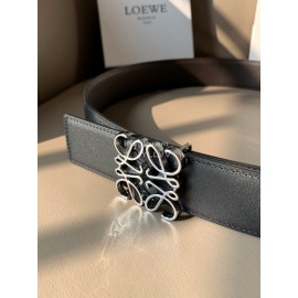 Loewe New Calf Silver Anagram Buckle 40mm Belts
