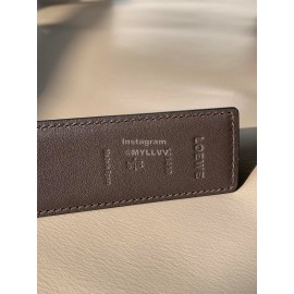 Loewe New Calf Silver Anagram Buckle 40mm Belts