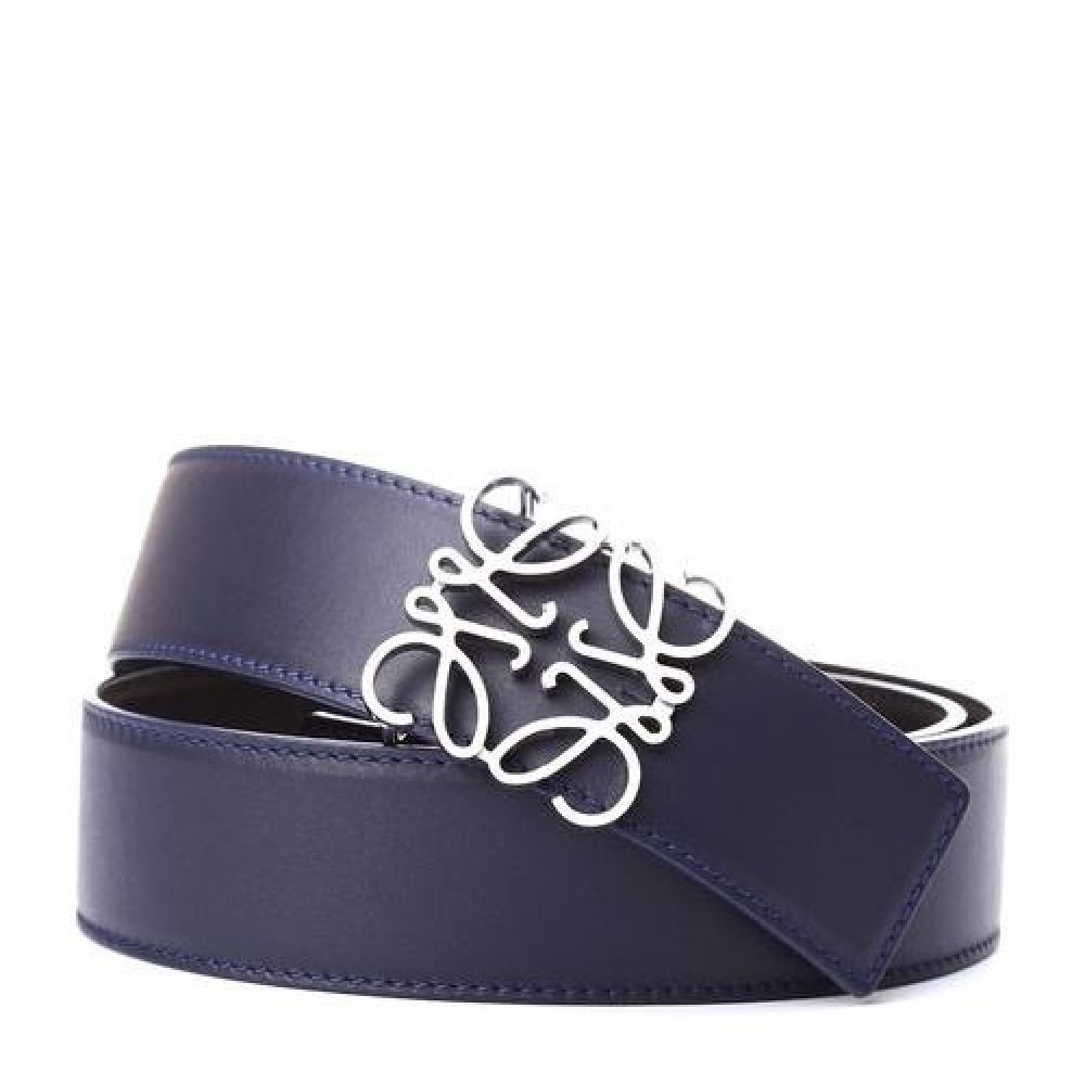 Loewe New Calf Anagram Buckle 40mm Belts Blue