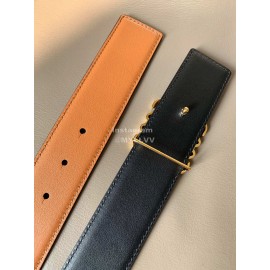 Loewe Fashion Calf Gold Anagram Buckle 40mm Belts Brown