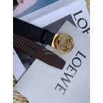 Loewe Embossed Cowhide Gold Automatic Steel Buckle 35mm Belts 