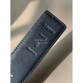 Loewe Leisure Black Calf Gold Anagram Buckle 40mm Belts