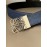 Loewe Leisure Navy Calf Gold Anagram Buckle 40mm Belts