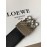 Loewe Leisure Navy Calf Gold Anagram Buckle 40mm Belts