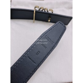 Loewe Soft Grain Calf Leather Anagram Buckle 32mm Belts Tan