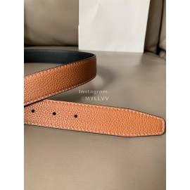 Loewe Vintage Leather Anagram Buckle 32mm Belts Tan