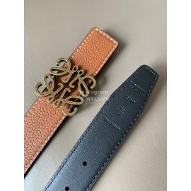 Loewe Vintage Leather Anagram Buckle 32mm Belts Tan