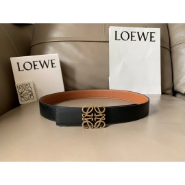 Loewe Vintage Leather Anagram Buckle 32mm Belts Tan