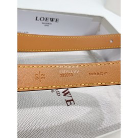 Loewe Litchi Calfskin 20mm Belts For Women Black