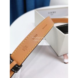 Loewe New Black Litchi Calfskin 20mm Belts For Women 