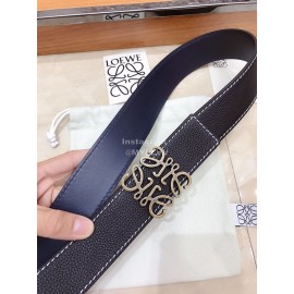 Loewe Soft Calf Vintage Anagram Buckle 40mm Belts Black