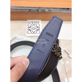 Loewe Soft Calf Vintage Anagram Buckle 40mm Belts Black