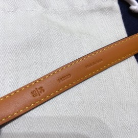 Loewe Fashion Leather Gold Buckle 15mm Belts Brown