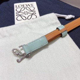 Loewe Fashion Leather Gold Buckle 15mm Belts Blue