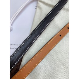 Loewe Fashion Leather Gold Buckle 13mm Belts Black