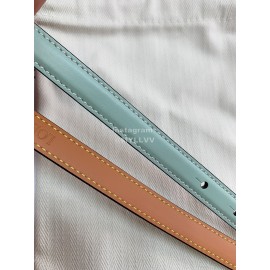 Loewe Fashion Leather Gold Buckle 13mm Belts Blue