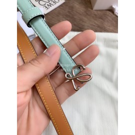 Loewe Fashion Leather Gold Buckle 13mm Belts Blue