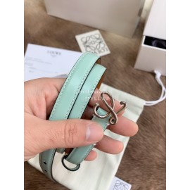 Loewe Fashion Leather Gold Buckle 13mm Belts Blue