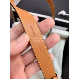 Loewe Fashion Calf Gold Buckle 20mm Belts Brown