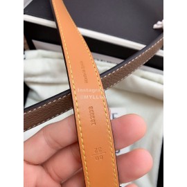 Loewe Fashion Calf Gold Buckle 20mm Belts Coffee