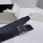 Loewe New Black Calf Anagram Buckle 40mm Belts For Men