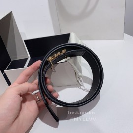 Loewe New Calf Gold Anagram Buckle 40mm Belts For Men