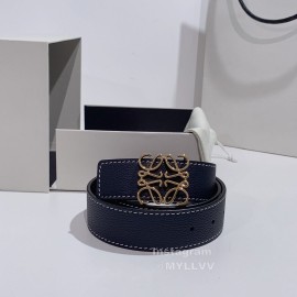 Loewe New Calf Gold Anagram Buckle 40mm Belts For Men