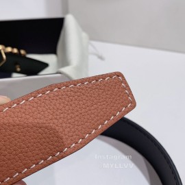 Loewe New Calf Gold Anagram Buckle 40mm Belts For Men Tan