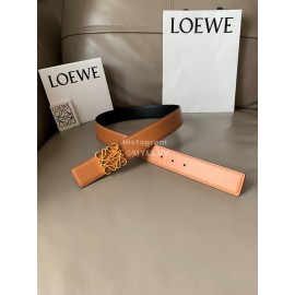 Loewe Bicolor Cowhide Anagram Buckle 40mm Belts Ta..