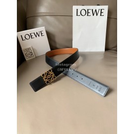 Loewe Bicolor Cowhide Anagram Buckle 40mm Belts Tan