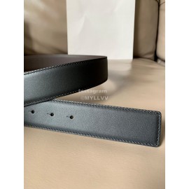 Loewe Bicolor Cowhide Anagram Buckle 40mm Belts Black