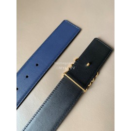 Loewe Bicolor Cowhide Anagram Buckle 40mm Belts Blue