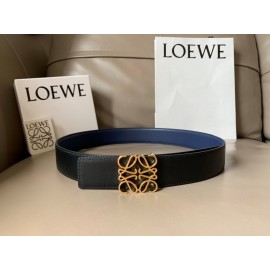 Loewe Bicolor Cowhide Anagram Buckle 40mm Belts Blue