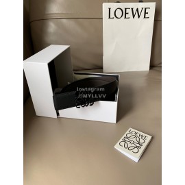 Loewe Bicolor Cowhide Black Anagram Buckle 40mm Belts
