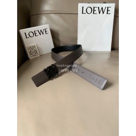 Loewe Bicolor Cowhide Black Anagram Buckle 40mm Belts