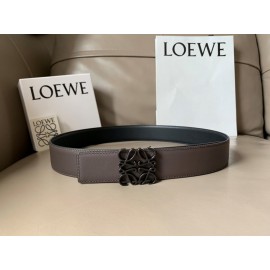 Loewe Bicolor Cowhide Black Anagram Buckle 40mm Belts