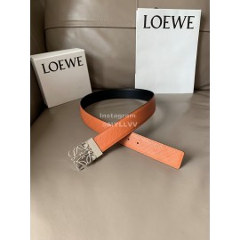 Loewe New Calf Silver Buckle 40mm Belts Orange