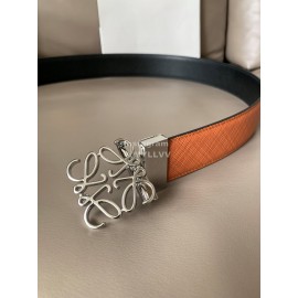 Loewe New Calf Silver Buckle 40mm Belts Orange