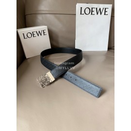 Loewe New Calf Silver Buckle 40mm Belts Black