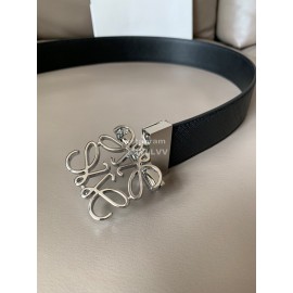 Loewe New Calf Silver Buckle 40mm Belts Black