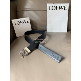 Loewe New Calf Silver Buckle 40mm Belts Black