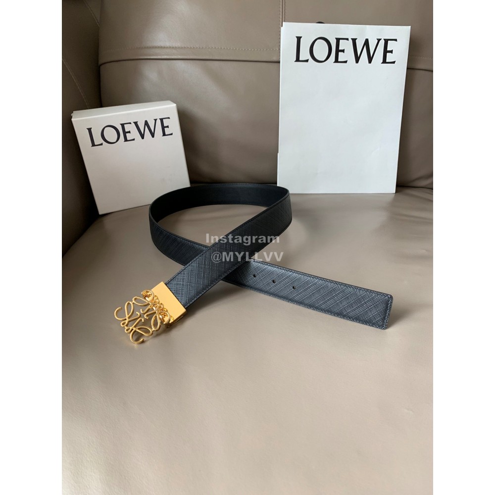 Loewe New Calf Gold Buckle 40mm Belts Black