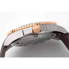 Longines Fashion Brown Rubber Strap Watch