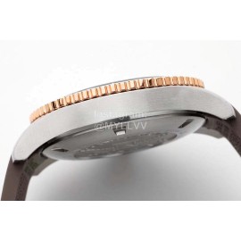 Longines Fashion Brown Rubber Strap Watch