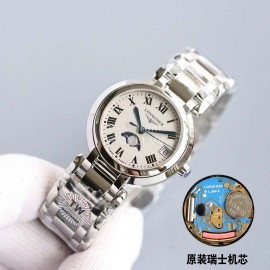 Longines Lunar Phase Display Roman Numeral Dial Watch