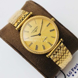 Longines Lg Factory Gold 904l Refined Steel Strap Watch